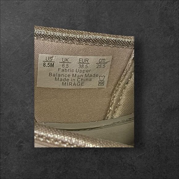 New Bzees Womens Tan Open-Toe Mirage Slingback Wedges Sandals Size 8.5M - Picture 7 of 12